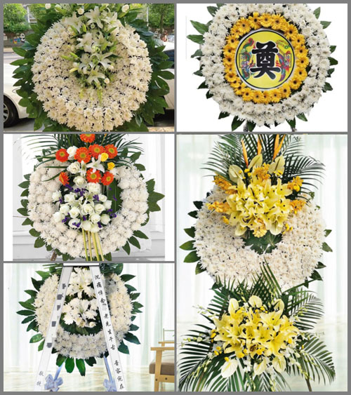 湖北襄阳市襄州区双沟镇朱楼村花圈速递